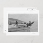 スノクアルミーWA – サミットインスキーエリア写真 ポストカード (正面/裏面)