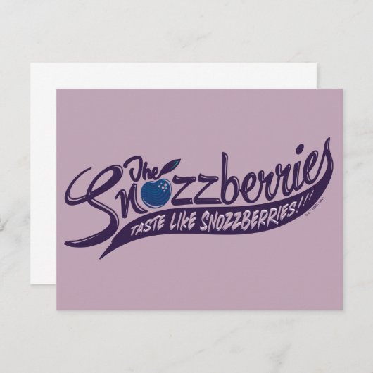 スノズベリーズはスノズベリーズの味がする！ ノートカード (正面/裏面)