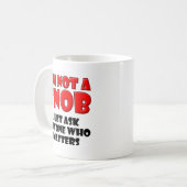 スノッブじゃない面白いマグカップ コーヒーマグカップ (正面左)