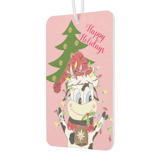 スノベル飾のクリスマスツリー カーエアーフレッシュナー (左)