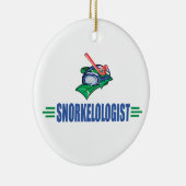 スノーおもしろいケル·水泳 セラミックオーナメント (右)