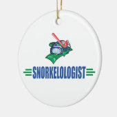 スノーおもしろいケル·水泳 セラミックオーナメント (左)