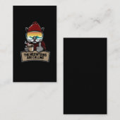 スノーおもしろいボードスキーキャットスノーゴーグルズマウンテンズ 名刺 (正面/裏面)