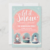 スノーお洒落グローブクリスマスパーティー 招待状 (正面)