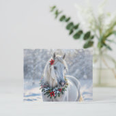 スノーかわいらし季節のごあいさつの馬 シーズンポストカード (スタンド正面)