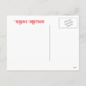 スノーかわいらし季節のごあいさつの馬 シーズンポストカード (裏面)