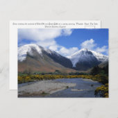 スノーと春ワスデールヘッドクンブリアイングランド ポストカード (正面/裏面)