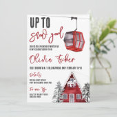 スノーまで楽しく!スキー、ウィンタースタイル、バチェロレッテ 招待状 (スタンド正面)