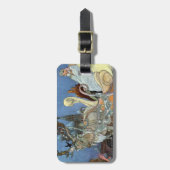 スノーアイスクイーンロシアのプリンセストナカイ ラゲッジタグ (正面縦)