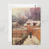 スノーアルフレッド・シスリーのルーベシエンヌの庭園 ポストカード (正面/裏面)