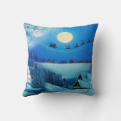 スノーイウィンターホリデイファンタジー クッション (裏面)