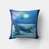 スノーイウィンターホリデイファンタジー クッション (裏面)