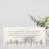 スノーイウィンターワンダーランドウィンターウェディング招待状 招待状 (スタンド正面)