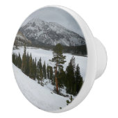 スノーイエラリーレイクカリフォルニア冬の風景 セラミックノブ (右)