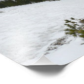 スノーイエラリーレイクカリフォルニア冬の風景 フォトプリント (角)