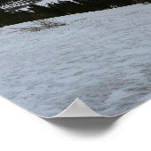 スノーイエラリーレイクカリフォルニア冬の風景 ポスター (角)