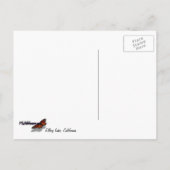 スノーイエラリーレイクカリフォルニア冬の風景 ポストカード (裏面)