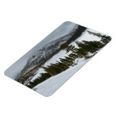スノーイエラリーレイクカリフォルニア冬の風景 マグネット (左側)
