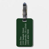 スノーイエラリーレイクカリフォルニア冬の風景 ラゲッジタグ (裏面縦)