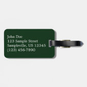 スノーイエラリーレイクカリフォルニア冬の風景 ラゲッジタグ (裏面横)