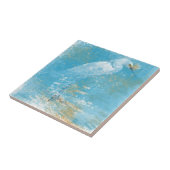 スノーイエーグレットスモールスクエアタイル タイル (側面)