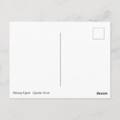 スノーイエーグレット ポストカード (裏面)