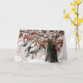 スノーイオーク葉の カード (黄色い花)