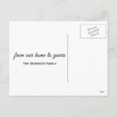 スノーイカントリーバーンハッピーホリデーズ シーズンポストカード (裏面)