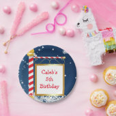 スノーイクリスマスノースポールホリデーパーティープレート ペーパープレート (パーティー)