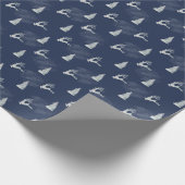 スノーイグリッターディアー&ツリーウィンター至 ラッピングペーパー (角)