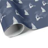 スノーイグリッターディアー&ツリーウィンター至 ラッピングペーパー (ロールコーナー)