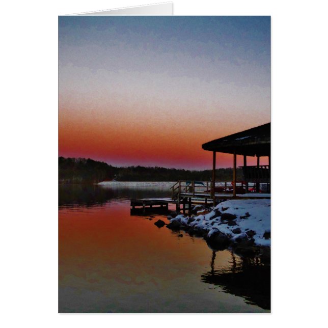 スノーイサンセットアットレイクアローワート波止場 (正面)