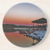 スノーイサンセットアットレイクアローワート波止場 コースター (正面)