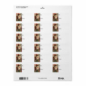 スノーイサンタヴィンテージギフトラベル ラベル (フルシート)