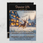 スノーイディアアニュアルホリデーパーティー招待状 招待状 (正面/裏面)