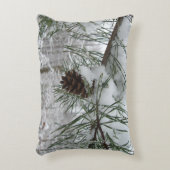 スノーイパインブランチ冬自然撮影 アクセントクッション (正面(垂直))