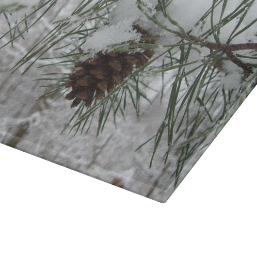 スノーイパインブランチ冬自然撮影 カッティングボード (角)