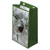 スノーイパインブランチ冬自然撮影 スモールペーパーバッグ (正面アングル)