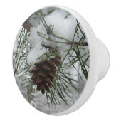 スノーイパインブランチ冬自然撮影 セラミックノブ (右)