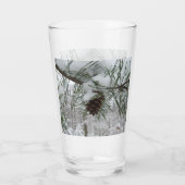 スノーイパインブランチ冬自然撮影 タンブラーグラス (裏面)