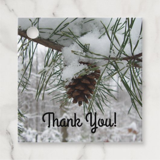 スノーイパインブランチ冬自然撮影 フェイバータグ (正面)