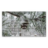 スノーイパインブランチ冬自然撮影 マグネット名刺 (正面)