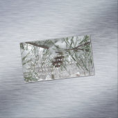 スノーイパインブランチ冬自然撮影 マグネット名刺 (インサイチュ)