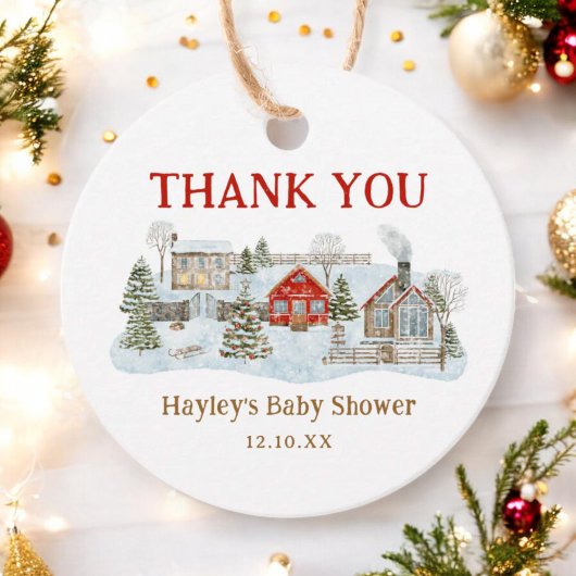 スノーイビレッジウィンターホリデーサンキューユユー フェイバータグ