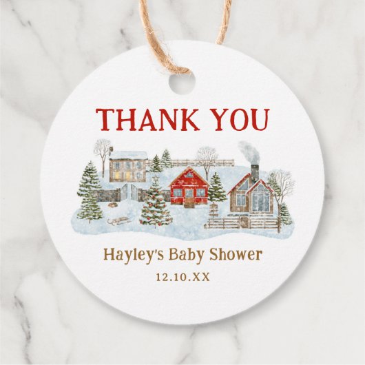 スノーイビレッジウィンターホリデーサンキューユユー フェイバータグ (裏面)