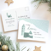 スノーイビレッジホリデームービングアナウンスメントハガキ シーズンポストカード