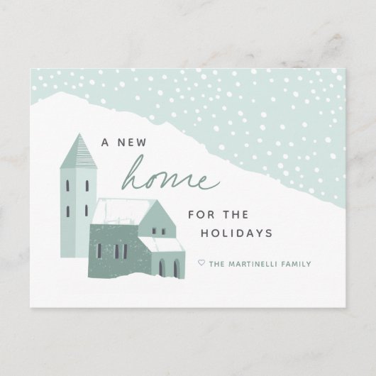 スノーイビレッジホリデームービングアナウンスメントハガキ シーズンポストカード (正面)