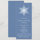 スノーイブルーベビーシャワー招待状 招待状 (正面/裏面)