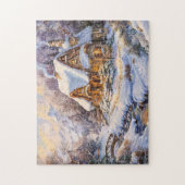 スノーイマウンテンコテージバイストリーム ジグソーパズル (縦)