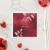 スノーイレッド離れクリスマスホリデーナプキン スタンダードカクテルナプキン (インサイチュ)